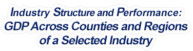 Pennsylvania - Gross Domestic Product Across Counties and Regions of a Selected Industry